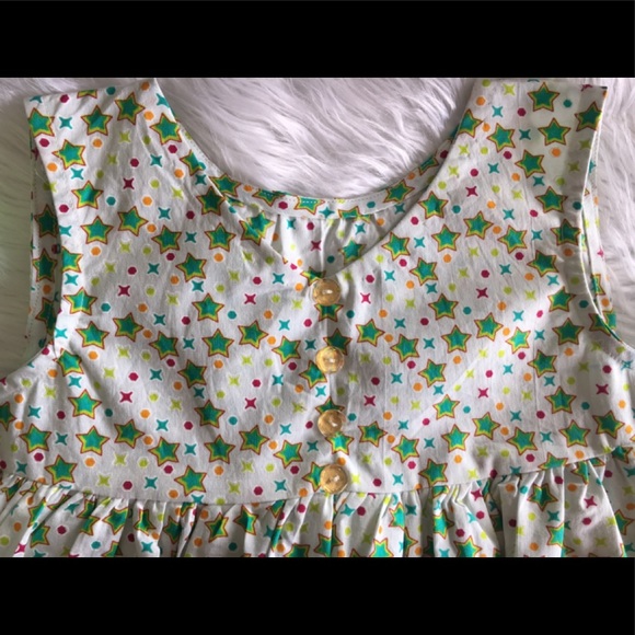 Handmade cotton frock for baby girls - Picture 2 of 4